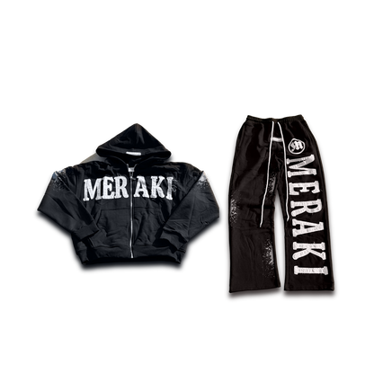 BLACK MERAKI SWEATSUIT